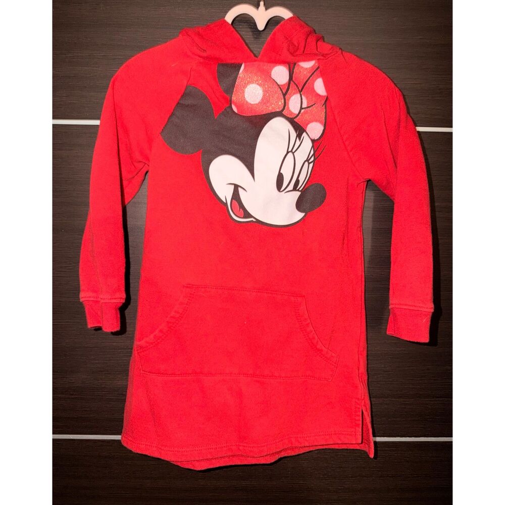 Disney Junior Minnie Mouse Sweatshirt Girls 3T Red